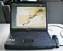 Using GIS during tracking expedition